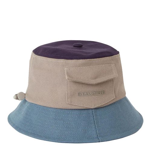 Beige/Blue Lynford Waterproof Bucket Hat - Sealskinz - Modalova