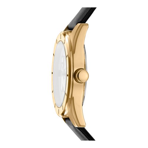 Leather Strap Analog Quartz Watch with Buckle Fastening Wo - DKNY - Modalova