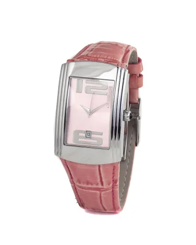 Unisex Multicolor Quartz Analog Steel Case Leather Bracelet Watch - Chronotech - Modalova