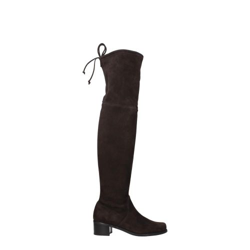 Vintage Effect Suede Leather Boots with Mid Heels Wo - Size 38 - Stuart Weitzman - Modalova