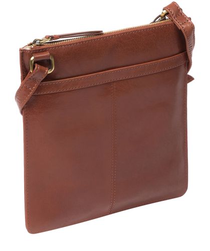 Lauryn' Conker Leather Cross Body Bag - Size One Size - Conkca - Modalova
