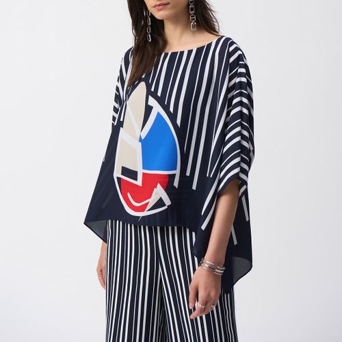 Stripe Abstract Blouse - Size 8 - Joseph Ribkoff - Modalova