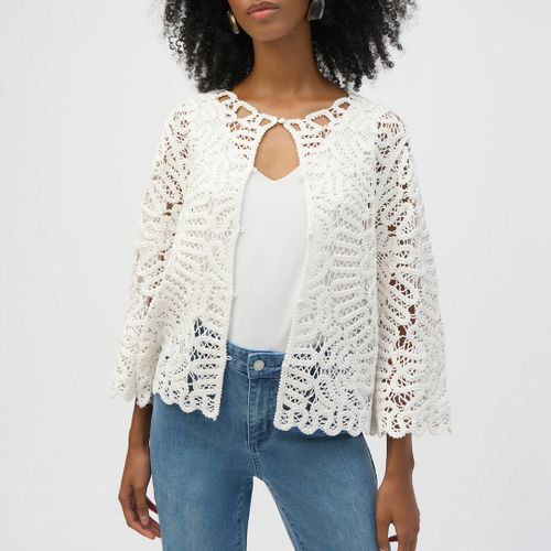 Vanilla Floral Crochet Jacket - Size XS/S - Joseph Ribkoff - Modalova
