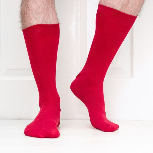 Plain Style Mens Comfort Top Cotton Socks - Size 6/9 - JEMSOX - Modalova