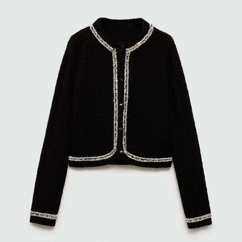 Bicolour Tweed Jacket - Size M - Mango - Modalova