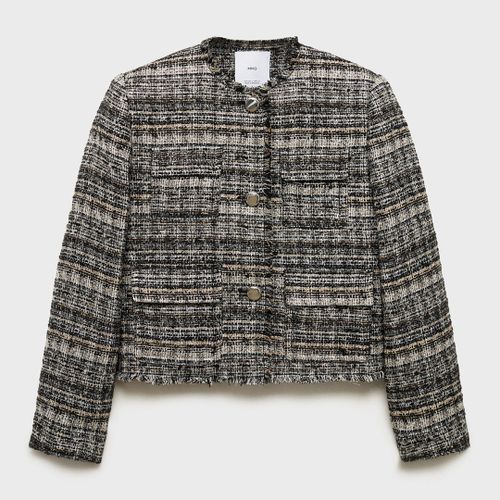 Tweed Jacket With Metal Buttons - Size S - Mango - Modalova