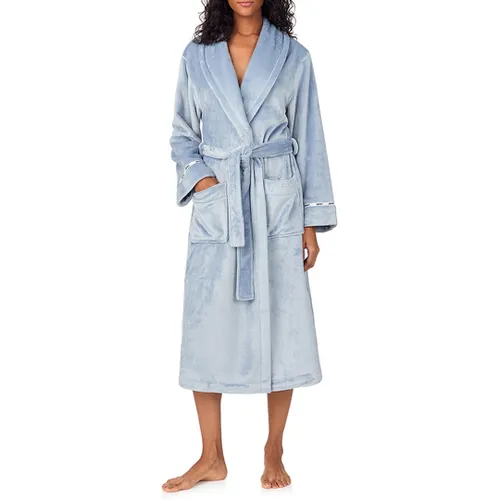 Cornflower Fleece Robe-Long - Size M - DKNY - Modalova