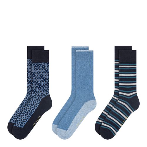 Pack Mens Non Terry Crew Socks - Size One Size - Ted Baker - Modalova