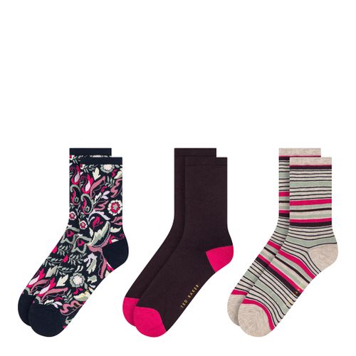 Pack Womens Non Terry Crew Socks - Size One Size - Ted Baker - Modalova