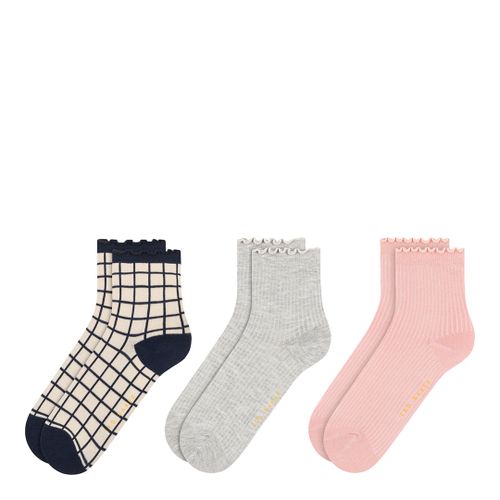 Pack Womens Non Terry Ruffle Anklet Socks - Size One Size - Ted Baker - Modalova