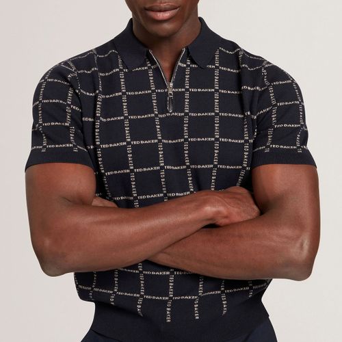 Harlens Branded Check Polo Shirt - Size XL - Ted Baker - Modalova