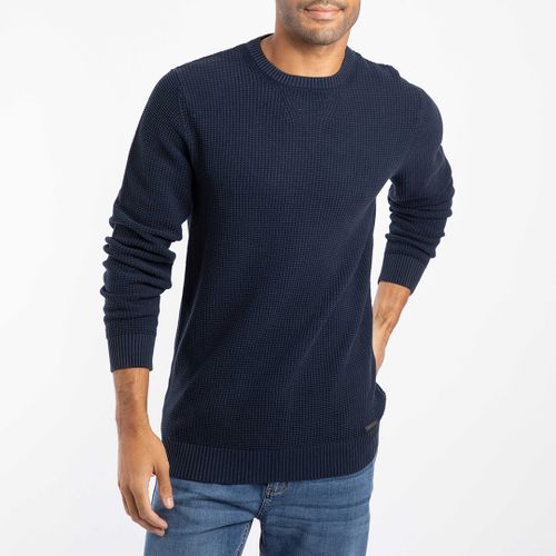 Easton Waffle Textured Cotton Jumper - Size XL - Weird Fish - Modalova