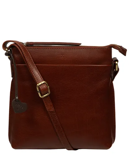 Lavinia' Conker Leather Cross Body Bag - Size One Size - NiNa Amora - Modalova