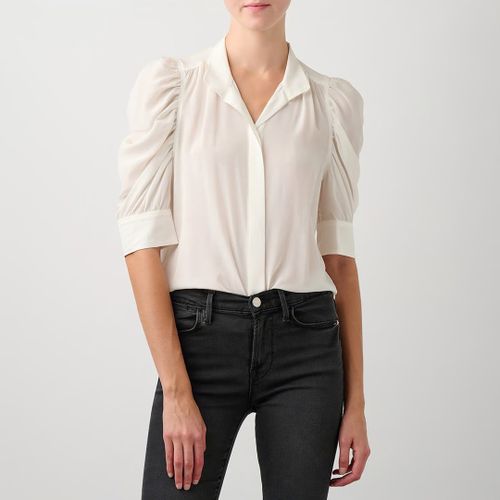Gillian Silk Blouse - Size L - Frame - Modalova