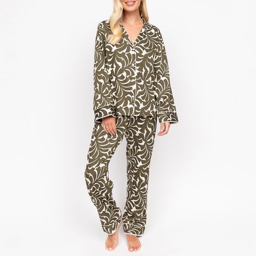 Chiswick Abstract Palm Print Long Sleeve Pyjama Set - Size 10 - Fable & Eve - Modalova