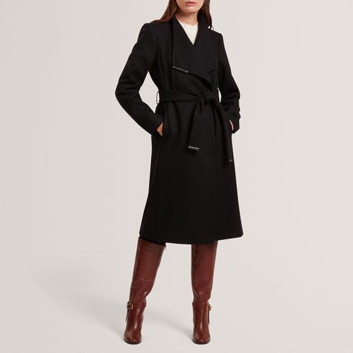 Wool Wrap Belted Midi Coat - Size 12 - Ted Baker - Modalova
