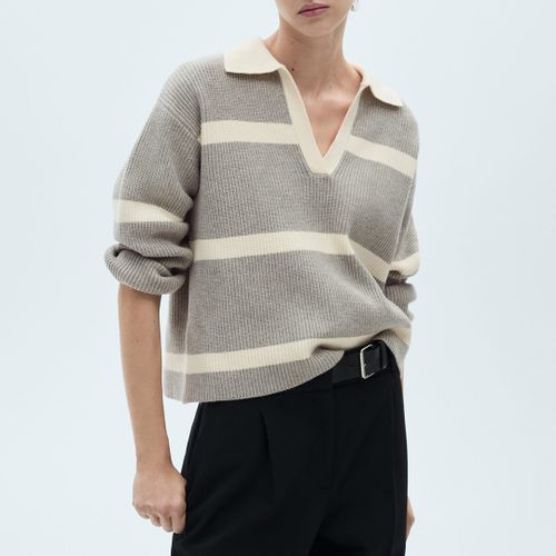 Knitted Polo Neck Jumper - Size L - Mango - Modalova