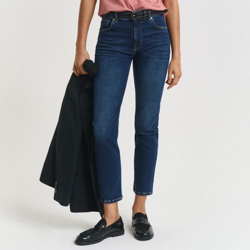 Dark Cropped Slim Stretch Jeans - Size 28 - Gant - Modalova