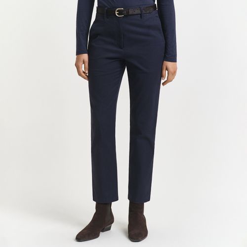 Gant Navy Slim Chinos - Size 10 - Gant - Modalova