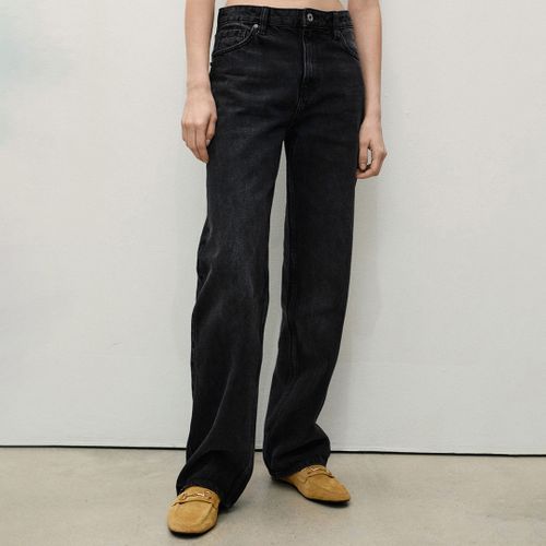 Miami Medium Rise Straight Fit Jeans - Size 16 - Mango - Modalova