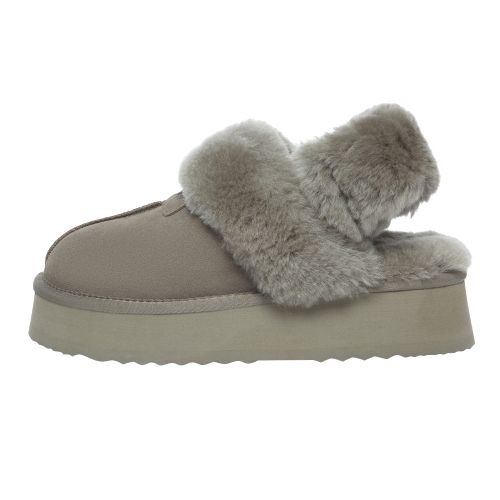 Fantail Leather Platform Slippers With Two Removable Straps - Size 3 - Everau - Modalova