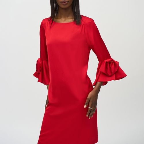 Scarlet Ruffle Sleeve Shift Dress - Joseph Ribkoff - Modalova