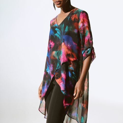 Multicoloured Printed V-Neck Blouse - Joseph Ribkoff - Modalova