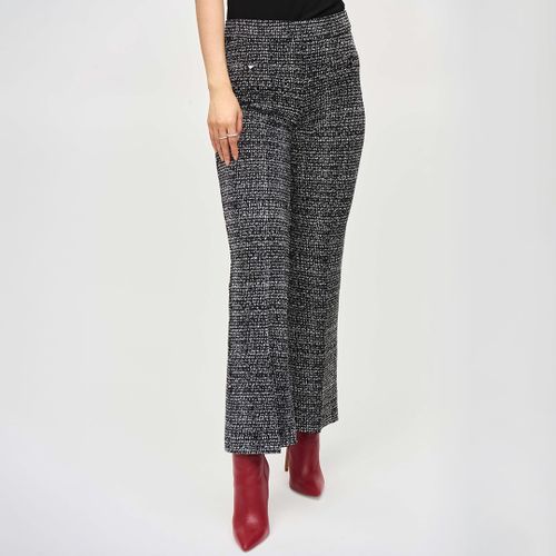 Black Tweed Kick Flare Trousers - Joseph Ribkoff - Modalova