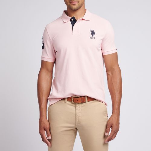 Pale Embroidered Cotton Pique Polo Top - U.S. Polo Assn. - Modalova