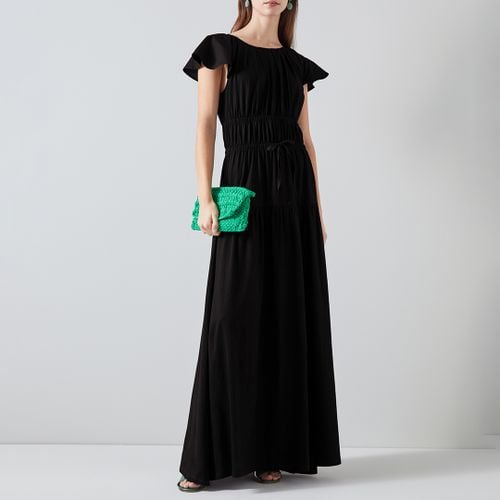 Black Tiered Ruched Maxi Dress - L K Bennett - Modalova