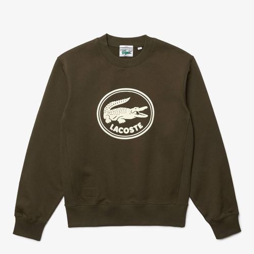 Dark Khaki Croc Sweatshirt - Lacoste - Modalova