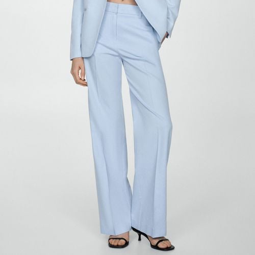 Sky Blue Suit Trousers - Mango - Modalova