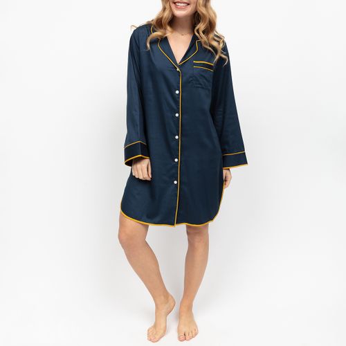 Knightsbridge Navy Long Sleeve Nightshirt - Size 8 - Fable & Eve - Modalova