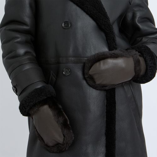 Shearling Mittens Fur Out Detail - No Eleven - Modalova