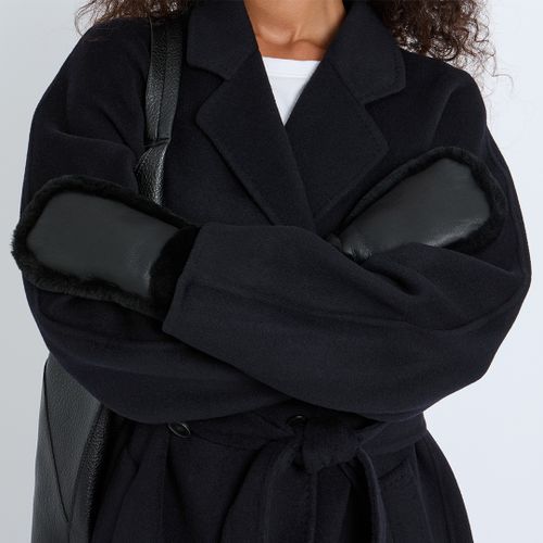 Shearling Mittens Fur Out Detail - No Eleven - Modalova