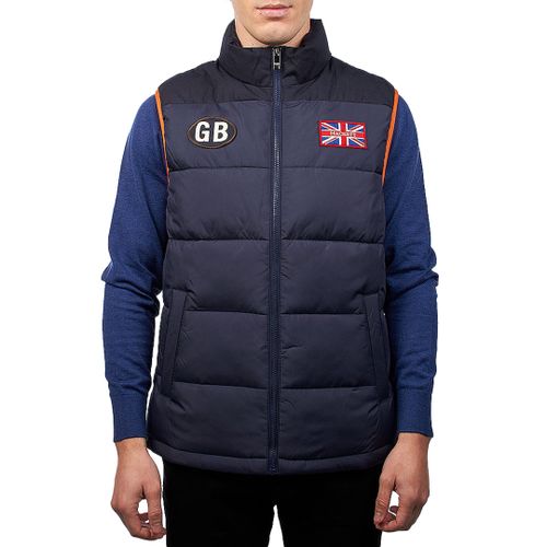 Navy Patch Logo Gilet - Hackett London - Modalova