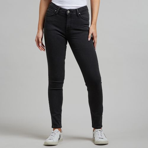 Jean Skinny Stretch Scarlett Noir Délavé - Lee Jeans - Modalova