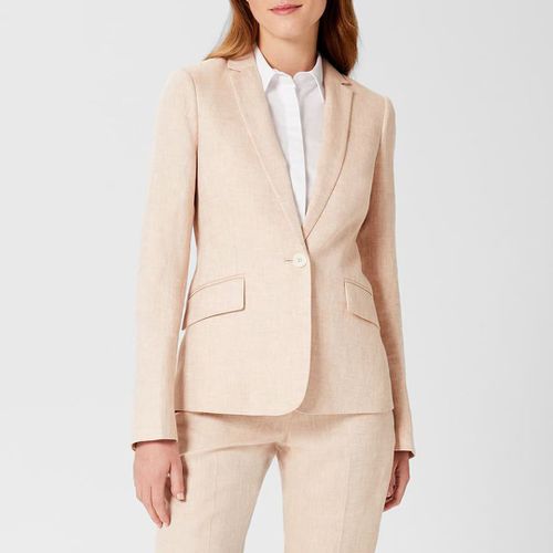 Neutral Ivana Linen Blazer - Hobbs London - Modalova