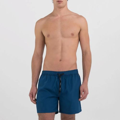 Short De Bain Bleu À Poche Zippée - Replay - Modalova