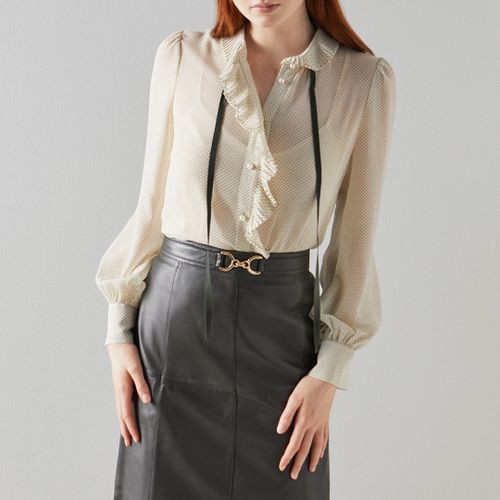 Cream Estelle Blouse - L K Bennett - Modalova