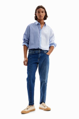 Double-waist carrot jeans - - 34 - Desigual - Modalova