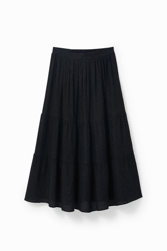 A-line midi skirt - BLACK - S - Desigual - Modalova