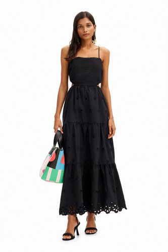 Long embroidered cut-out dress - - XL - Desigual - Modalova