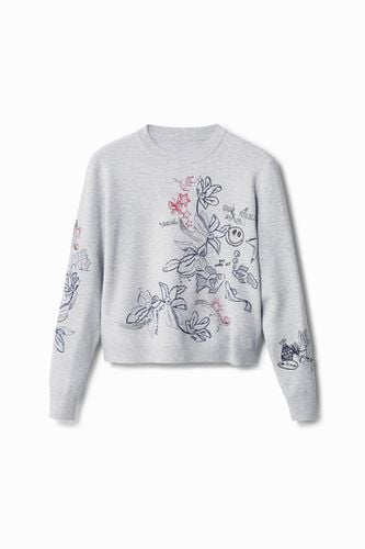 Embroidered floral jumper - - XS - Desigual - Modalova