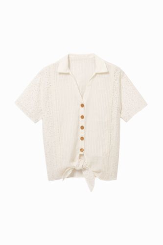 Boho shirt with knot - WHITE - L - Desigual - Modalova