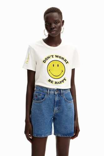 Rhinestone Smiley Originals ® T-shirt - - L - Desigual - Modalova