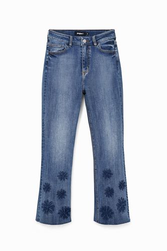Flared cropped jeans - BLUE - 40 - Desigual - Modalova