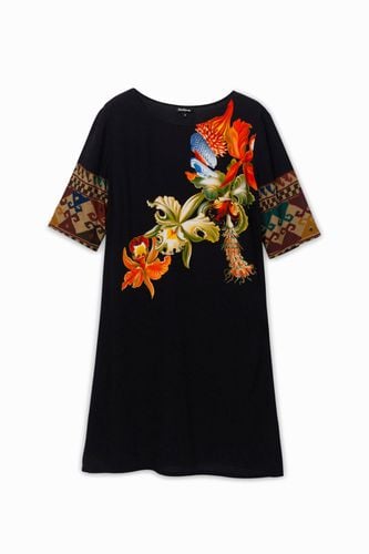 Viscose dress with 3/4 sleeves Designed by M. Christian Lacroix - 36 - Desigual - Modalova