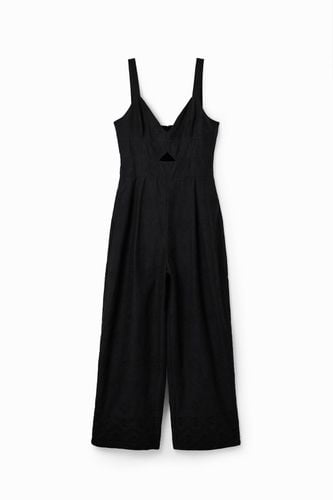 Long embroidered strappy jumpsuit - XL - Desigual - Modalova