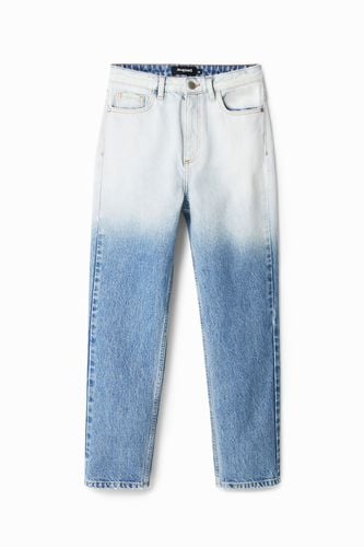 Straight cropped degradé jeans - - 34 - Desigual - Modalova